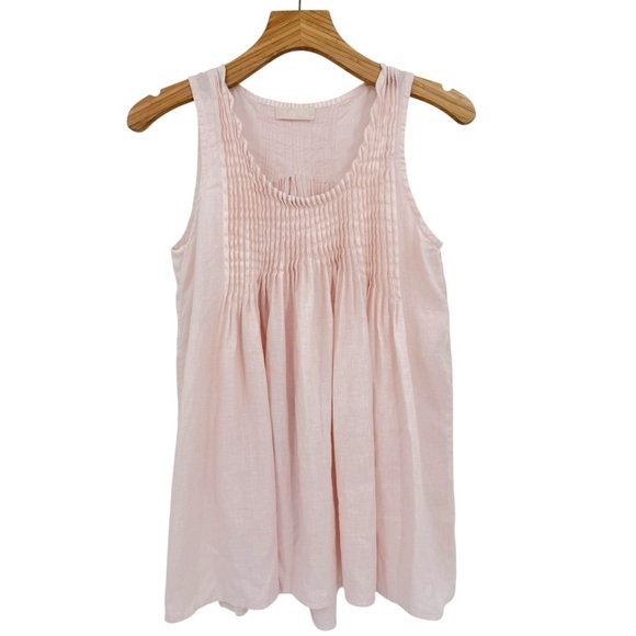 CP Shades LIKE NEW Linen Pia Tank Top in Pale Pink Size S - Picture 1 of 10